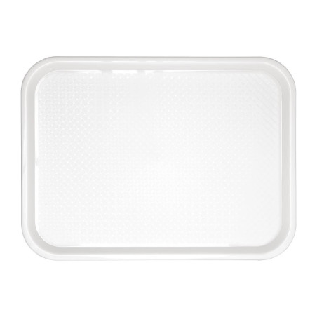 Tabuleiro de fast food de plástico branco 345 x 265mm - Olympia KRISTALLON - Fourniresto