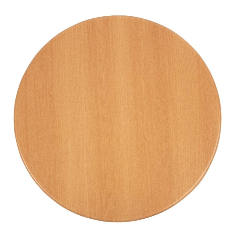 Tampo de mesa redondo em efeito faia - Ø 600mm - Bolero Tampo de mesa redondo em efeito faia - Ø 600mm - Bolero
