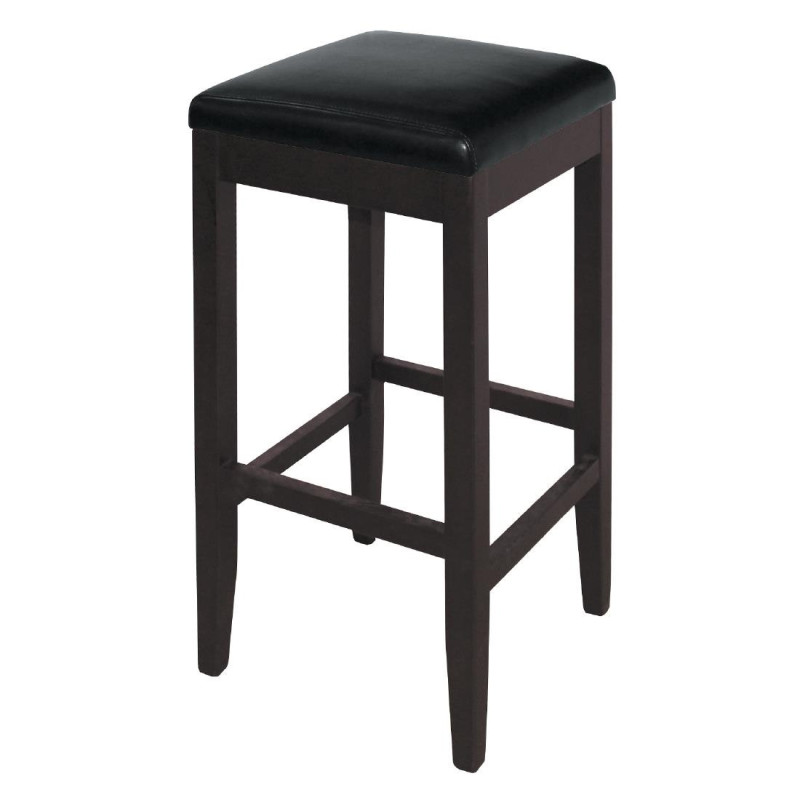 Tabourets De Bar Haut En Simili Cuir - Noirs - Bolero - Fourniresto Tabourets De Bar Haut En Simili Cuir - Noirs - Bolero - Fourniresto