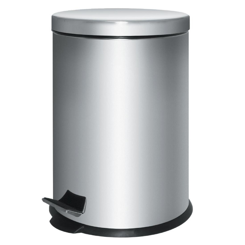 Lixeira com pedal em inox - 5L - FourniResto Lixeira com pedal em inox - 5L - FourniResto