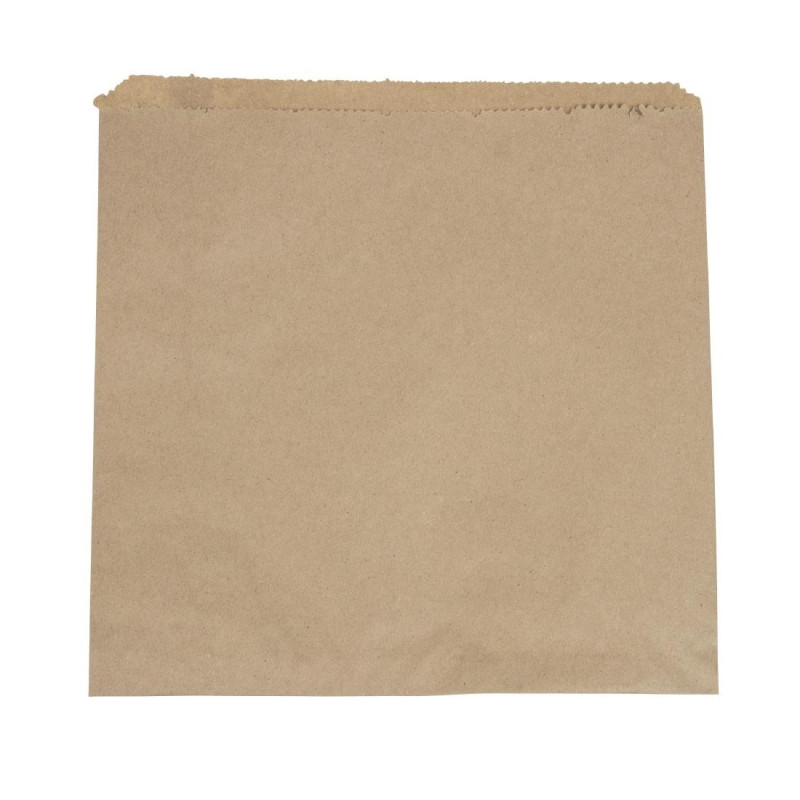 Saquinhos de sanduíche compostáveis Kraft - Pacote com 1000 - Vegware - Fourniresto Saquinhos de sanduíche compostáveis Kraft - Pacote com 1000 - Vegware - Fourniresto