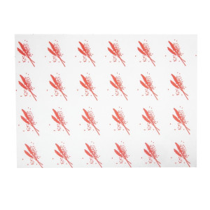 Embalagens de Hambúrguer Vermelho - Pacote de 1000 - FourniResto