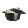 Grande Panela Redonda Preta - 4L - Vogue