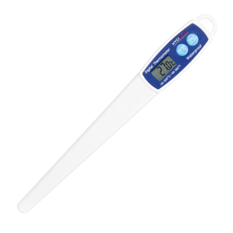 Termômetro Digital Resistente à Água - Hygiplas - Fourniresto Termômetro Digital Resistente à Água - Hygiplas - Fourniresto
