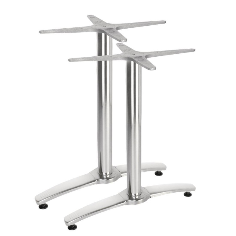 Pé de Mesa Duplo em Alumínio - Conjunto de 2 - Bolero Pé de Mesa Duplo em Alumínio - Conjunto de 2 - Bolero