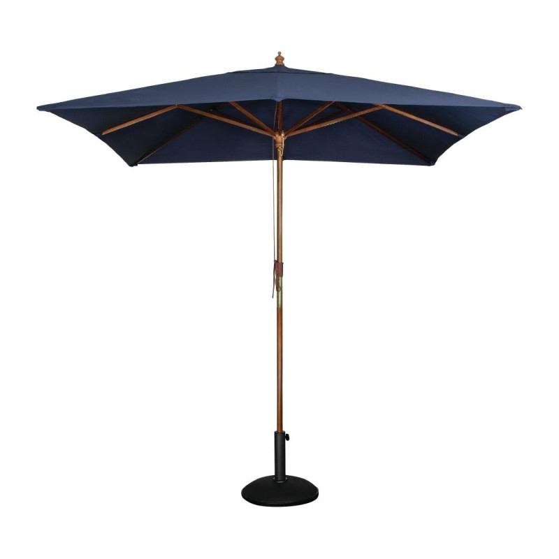 Navy Blue Square Parasol - L 2500mm - Bolero Navy Blue Square Parasol - L 2500mm - Bolero