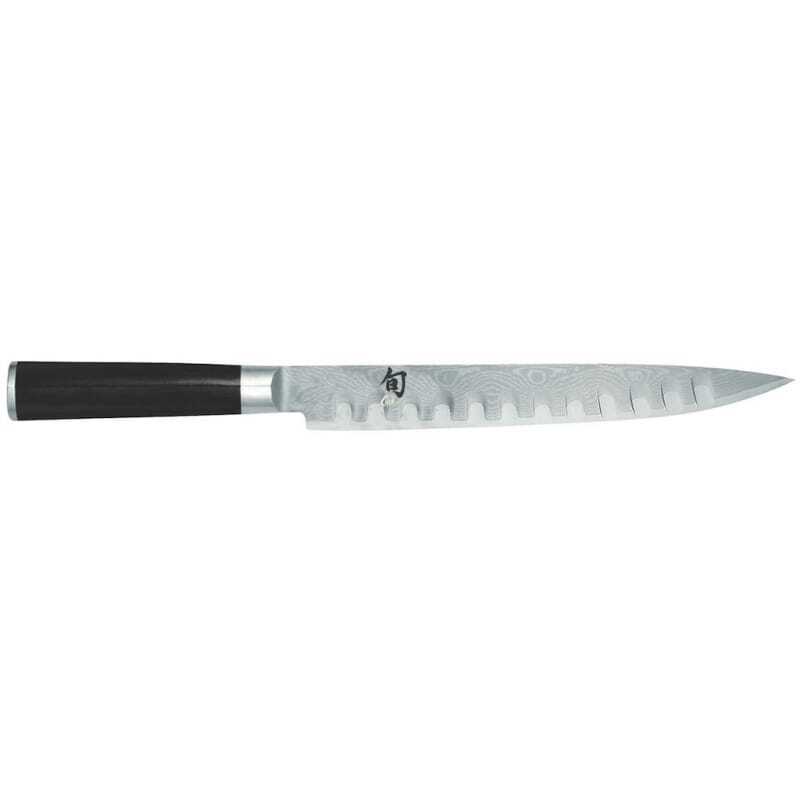 Damas Shun 23 cm Kai Ham Knife with Hollow Edge Blade Damas Shun 23 cm Kai Ham Knife with Hollow Edge Blade