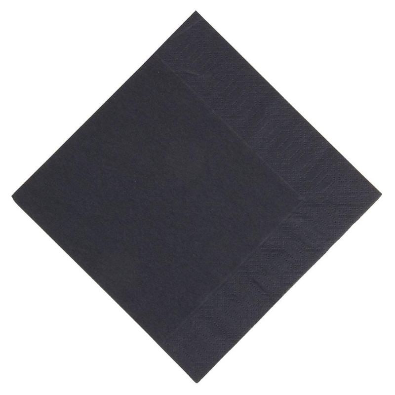 Guardanapos de lanche de papel preto compostáveis - 3 camadas - 30x30 - Pacote de 1000 - FourniResto - Fourniresto Guardanapos de lanche de papel preto compostáveis - 3 camadas - 30x30 - Pacote de 1000 - FourniResto - Fourniresto