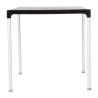 Mesa quadrada com pés de alumínio preto 750mm - Bolero - Fourniresto