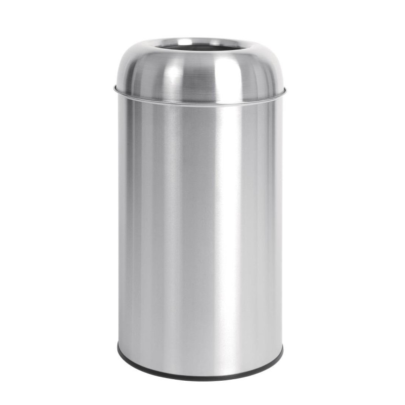 Caixote do lixo Dome em Aço Inoxidável Aberto - 40L - Bolero Caixote do lixo Dome em Aço Inoxidável Aberto - 40L - Bolero