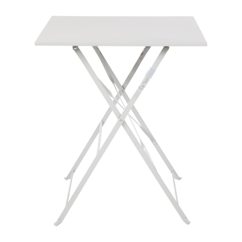 Mesa de terraço quadrada em aço - cinza - 600mm - Bolero - Fourniresto Mesa de terraço quadrada em aço - cinza - 600mm - Bolero - Fourniresto