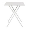 Mesa de terraço quadrada em aço - cinza - 600mm - Bolero - Fourniresto