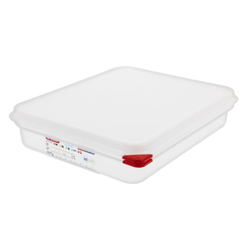 Caixa de alimentos GN1/2 - 4L - Conjunto de 4 - Araven - Fourniresto Caixa de alimentos GN1/2 - 4L - Conjunto de 4 - Araven - Fourniresto