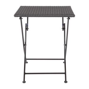 Mesa quadrada dobrável em vime - 600mm - Bolero - Fourniresto