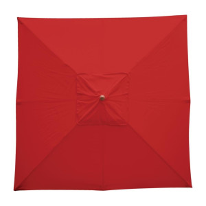 Guarda-sol Quadrado Vermelho - 2,5m - Bolero