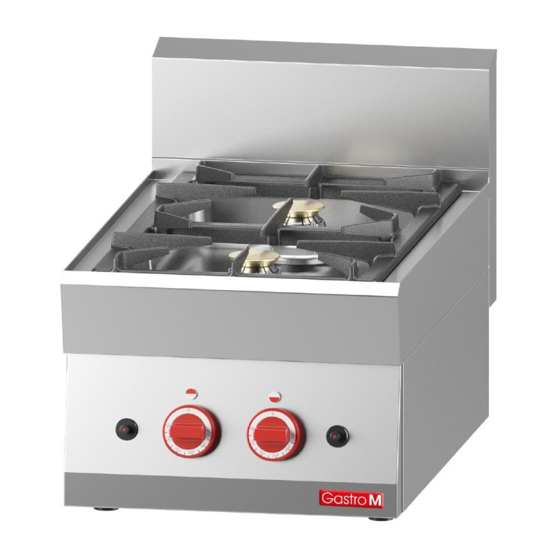 Fogão a gás de 2 bocas para instalar 650 - Gastro M - Fourniresto Fogão a gás de 2 bocas para instalar 650 - Gastro M - Fourniresto