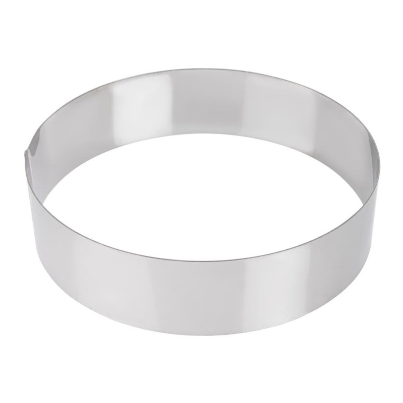 Círculo de aro de aço inoxidável 240 x 60mm - De Buyer - Fourniresto Círculo de aro de aço inoxidável 240 x 60mm - De Buyer - Fourniresto