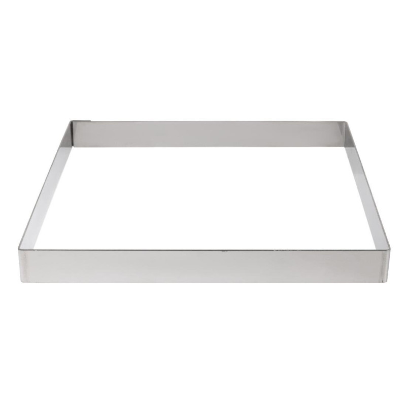 Círculo de torta quadrado em inox - L 200 x P 200mm - De Buyer Círculo de torta quadrado em inox - L 200 x P 200mm - De Buyer