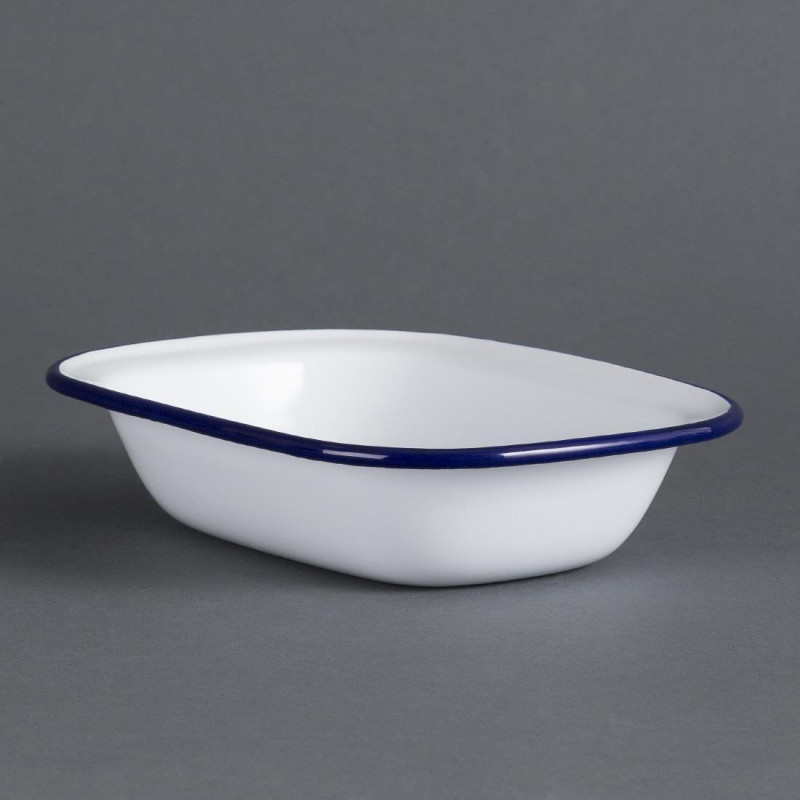 Tabuleiro retangular em aço esmaltado 180x130x40mm - Conjunto de 6 - Olympia - Fourniresto Tabuleiro retangular em aço esmaltado 180x130x40mm - Conjunto de 6 - Olympia - Fourniresto