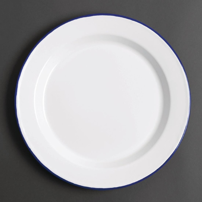 Prato raso em aço esmaltado 245mm - Conjunto de 6 - Olympia - Fourniresto Prato raso em aço esmaltado 245mm - Conjunto de 6 - Olympia - Fourniresto