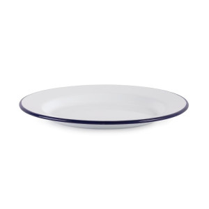 Prato raso em aço esmaltado 245mm - Conjunto de 6 - Olympia - Fourniresto