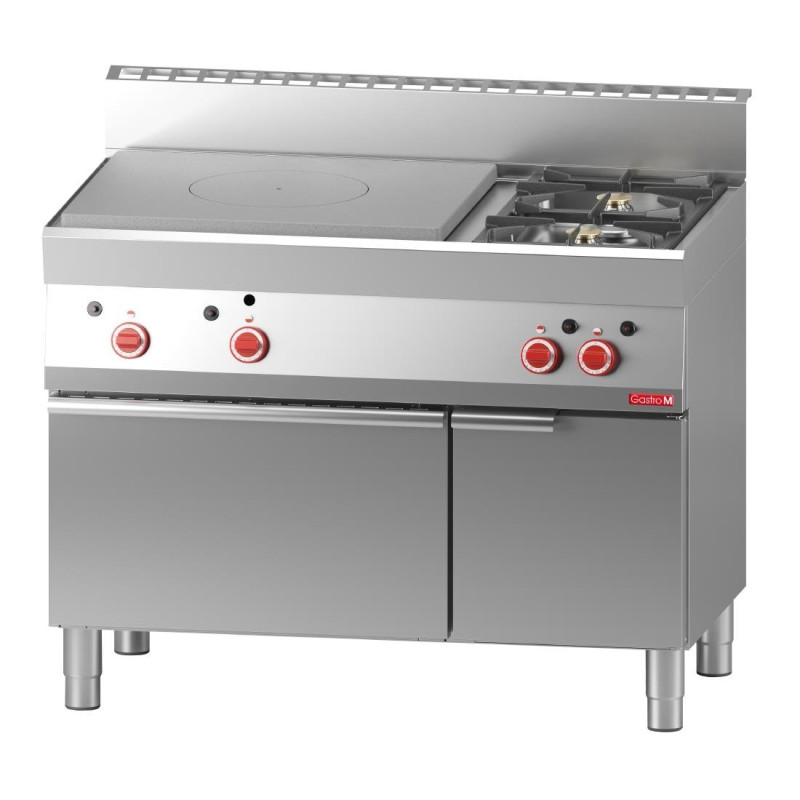 Placa de Fogo a Gás 650 com 2 Queimadores Vivos em Forno a Gás e Armário Fechado 650 - Gastro M Placa de Fogo a Gás 650 com 2 Queimadores Vivos em Forno a Gás e Armário Fechado 650 - Gastro M