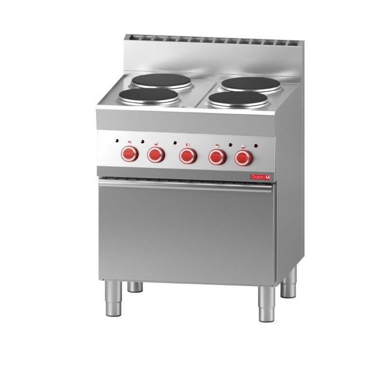 Electric Range 4 Plates 650 On Convection Electric Oven - 400V - Gastro M Electric Range 4 Plates 650 On Convection Electric Oven - 400V - Gastro M