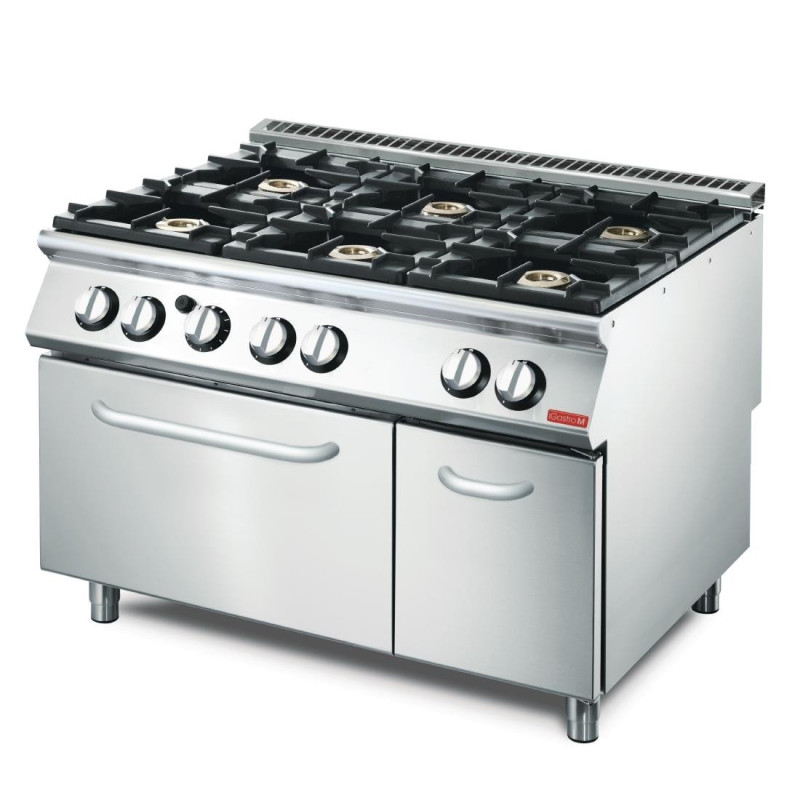 Six-burner stove and 700 Gas Oven - Gastro M Six-burner stove and 700 Gas Oven - Gastro M