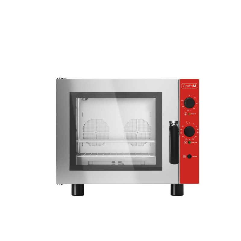 Forno elétrico de convecção de 4 níveis com humidificador 230V - Gastro M Forno elétrico de convecção de 4 níveis com humidificador 230V - Gastro M