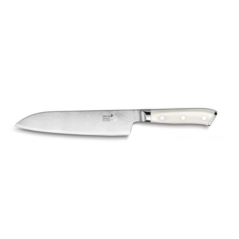 Faca Santoku Damasco de 18 cm profissional da marca Déglon Faca Santoku Damasco de 18 cm profissional da marca Déglon