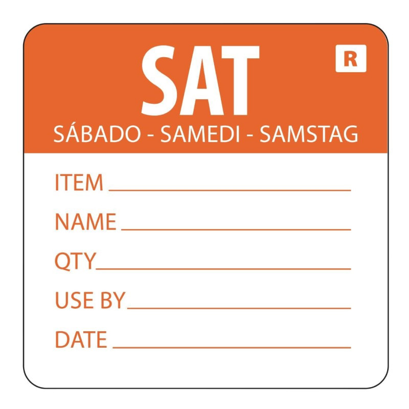Etiqueta removível "Sábado" - Vogue Etiqueta removível "Sábado" - Vogue
