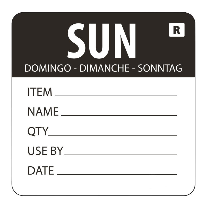 Etiqueta removível "Domingo" - Vogue Etiqueta removível "Domingo" - Vogue