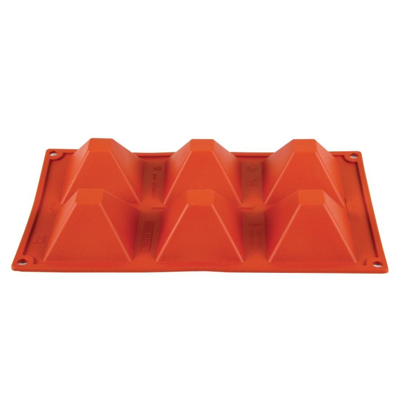 Molde 6 Pirâmides em Silicone Formaflex - Pavoni Molde 6 Pirâmides em Silicone Formaflex - Pavoni