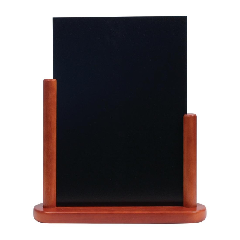 Quadro de mesa acabamento mogno 320 x 270mm - Securit - Fourniresto Quadro de mesa acabamento mogno 320 x 270mm - Securit - Fourniresto