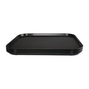 Tabuleiro de self-service preto 450 x 350mm - Olympia KRISTALLON - Fourniresto