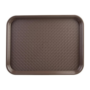 Tabuleiro de self-service marrom 450 x 350mm - Olympia KRISTALLON - Fourniresto