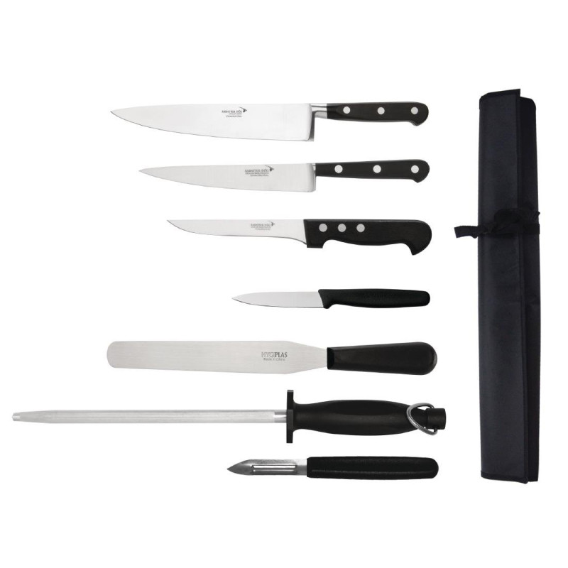 Conjunto de 7 facas com estojo - DEGLON Conjunto de 7 facas com estojo - DEGLON