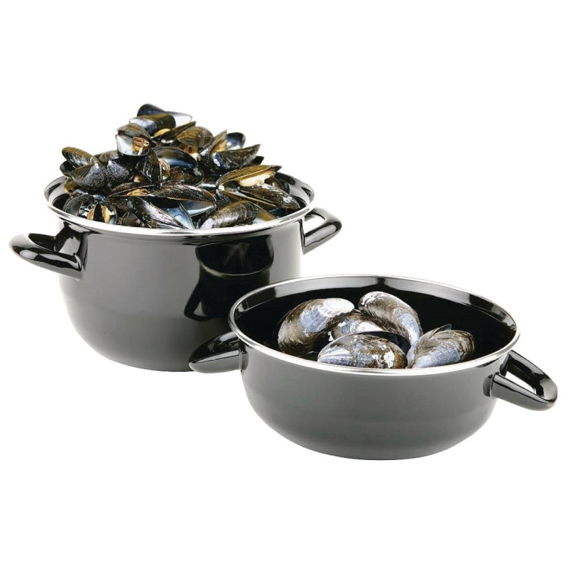 Panela de mexilhões esmaltada 1,5kg - Ø 220 mm - Olympia Panela de mexilhões esmaltada 1,5kg - Ø 220 mm - Olympia