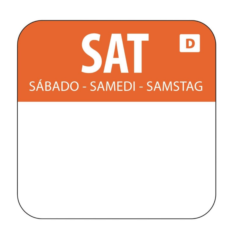 Etiquetas Solúveis para Alimentos "Samedi" - Pacote de 1000 - Vogue Etiquetas Solúveis para Alimentos "Samedi" - Pacote de 1000 - Vogue