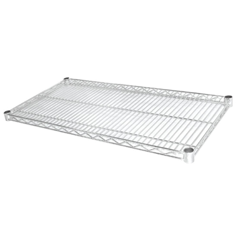 Lote de 2 prateleiras metálicas - L 1220 x P 610mm - Vogue Lote de 2 prateleiras metálicas - L 1220 x P 610mm - Vogue
