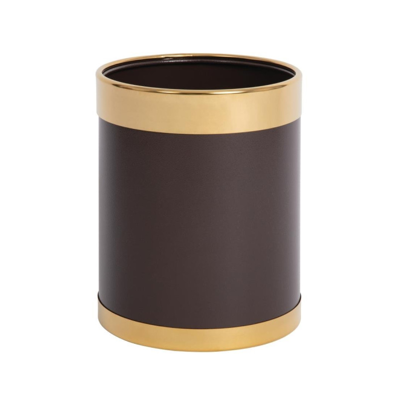 Cesto de Papel com Borda Dourada 10,2 L - Bolero - Fourniresto Cesto de Papel com Borda Dourada 10,2 L - Bolero - Fourniresto