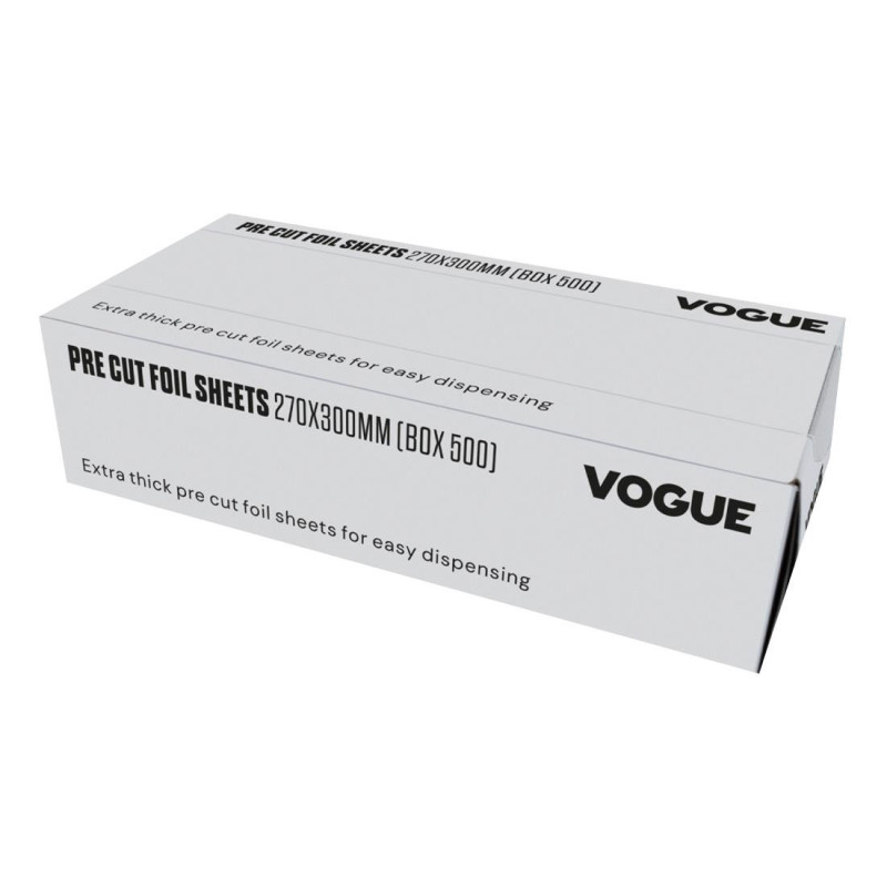 Folhas de Alumínio - 270 x 200 mm - Pacote com 500 - Vogue Folhas de Alumínio - 270 x 200 mm - Pacote com 500 - Vogue