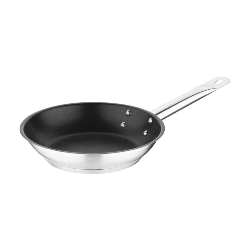 Frigideira Antiaderente em Aço Inoxidável - Teflon - Ø 200 mm - Vogue Frigideira Antiaderente em Aço Inoxidável - Teflon - Ø 200 mm - Vogue