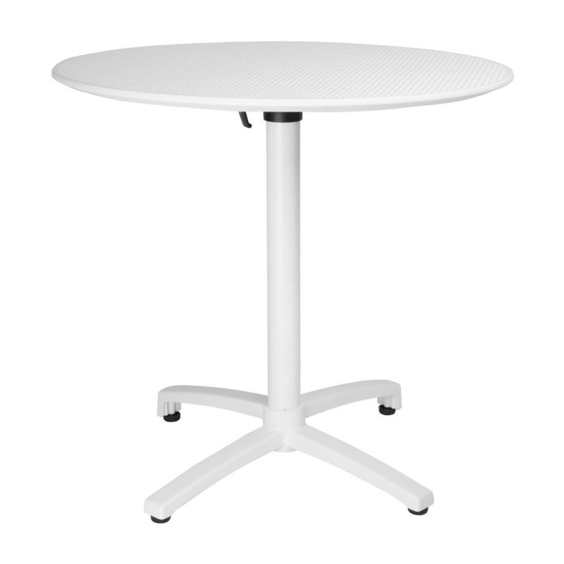 Mesa redonda dobrável em PP - 800 mm - Branca - Bolero Mesa redonda dobrável em PP - 800 mm - Branca - Bolero