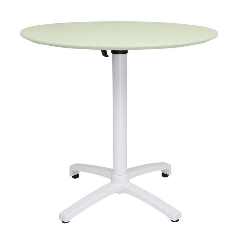 Mesa redonda dobrável em PP - 800 mm - Verde Menta - Bolero Mesa redonda dobrável em PP - 800 mm - Verde Menta - Bolero
