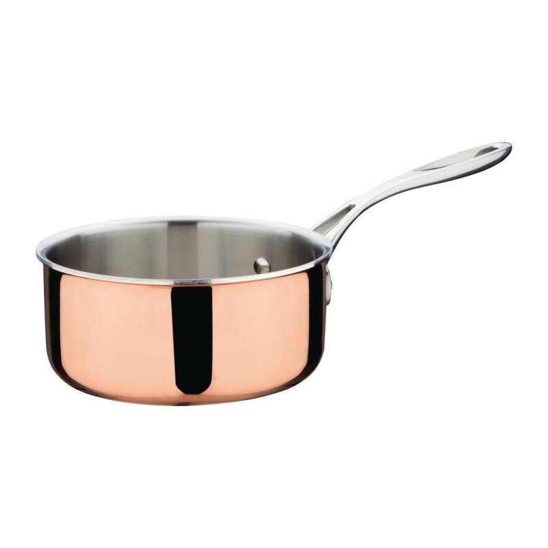 Caçarola de Triplo Revestimento em Cobre para Indução - Ø160 mm Vogue Caçarola de Triplo Revestimento em Cobre para Indução - Ø160 mm Vogue