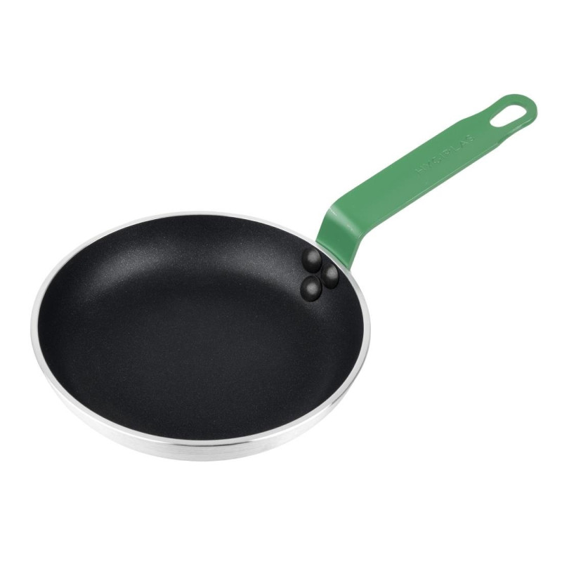 Frigideira de Alumínio Antiaderente com Cabo Verde - Ø200mm Hygiplas: Cozinha profissional facilitada! Frigideira de Alumínio Antiaderente com Cabo Verde - Ø200mm Hygiplas: Cozinha profissional facilitada!