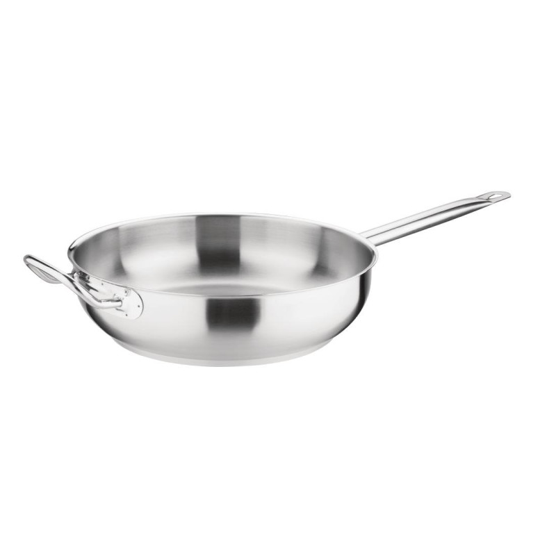 Salteadora de Aço Inoxidável Vogue Ø 300 mm - Profissional e resistente Salteadora de Aço Inoxidável Vogue Ø 300 mm - Profissional e resistente