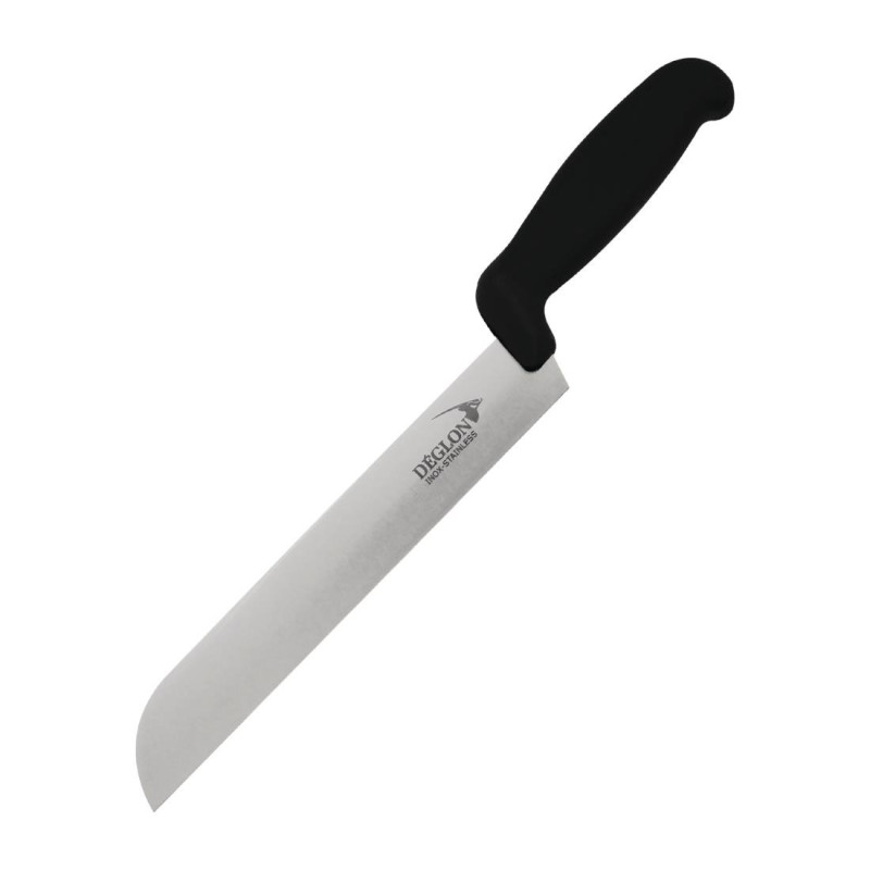 Faca de queijo de pasta semi-mole com cabo deslocado 22 cm - DEGLON FS732 - Corte preciso e confortável Faca de queijo de pasta semi-mole com cabo deslocado 22 cm - DEGLON FS732 - Corte preciso e confortável