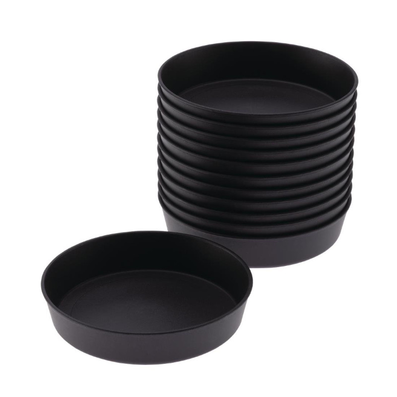 Conjunto de 12 formas para quiche Exoglass Matfer Bourgeat - Ø 100 mm Conjunto de 12 formas para quiche Exoglass Matfer Bourgeat - Ø 100 mm